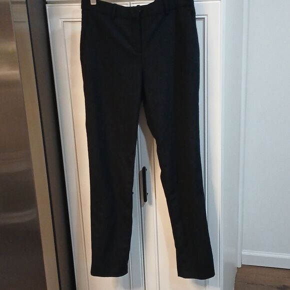Theory Testra 2B Wool Straight Leg Pants In Black - Picture 3 of 10